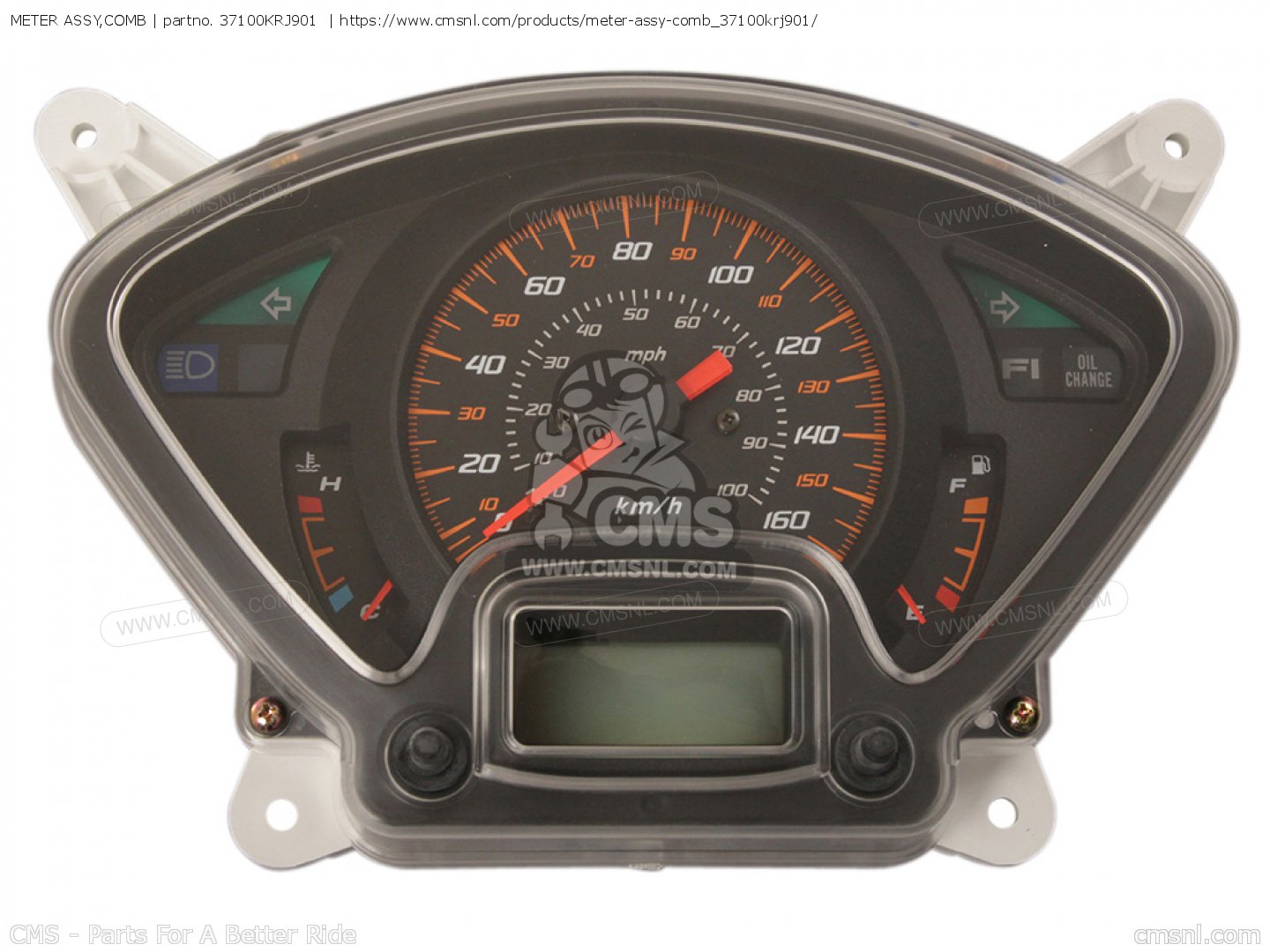 『図の1』コンビネーシヨン（ＫＰＨ）の「メーターＡＳＳＹ」のみ 37100-K0C-J01 フォルツァ用 ホンダ純正部品 ホンダ(HONDA) メーターASSY.,コンビネーシヨン (KPH) 部品番号：37100