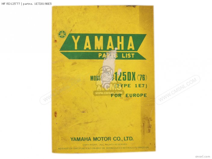 Yamaha MF RD125'77 1E728198E5