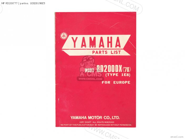 Yamaha MF RD200'77 1E828198E5