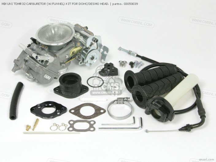 Takegawa MIKUNI TDMR32 CARBURETOR (W/FUNNEL) KIT FOR DOHC/DESMO HEAD. 03050039