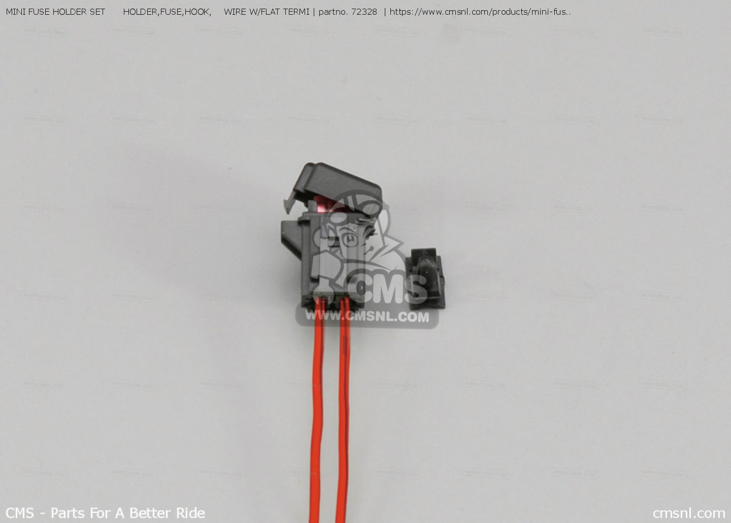 72328 Mini Fuse Holder Set Holder,fuse,hook, Wire W/flat Termi Daytona