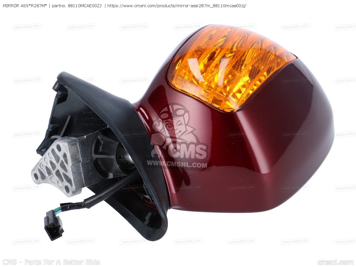 CMS CMS:シーエムエス MIRROR ASS*R287M* GL1800 GOLDWING (4) USA GL1800 GOLDWING (5) USA GL1800A GOLDWING (4) USA GL1800A GOLDWING (5) USA MIRROR ASS*R287M*