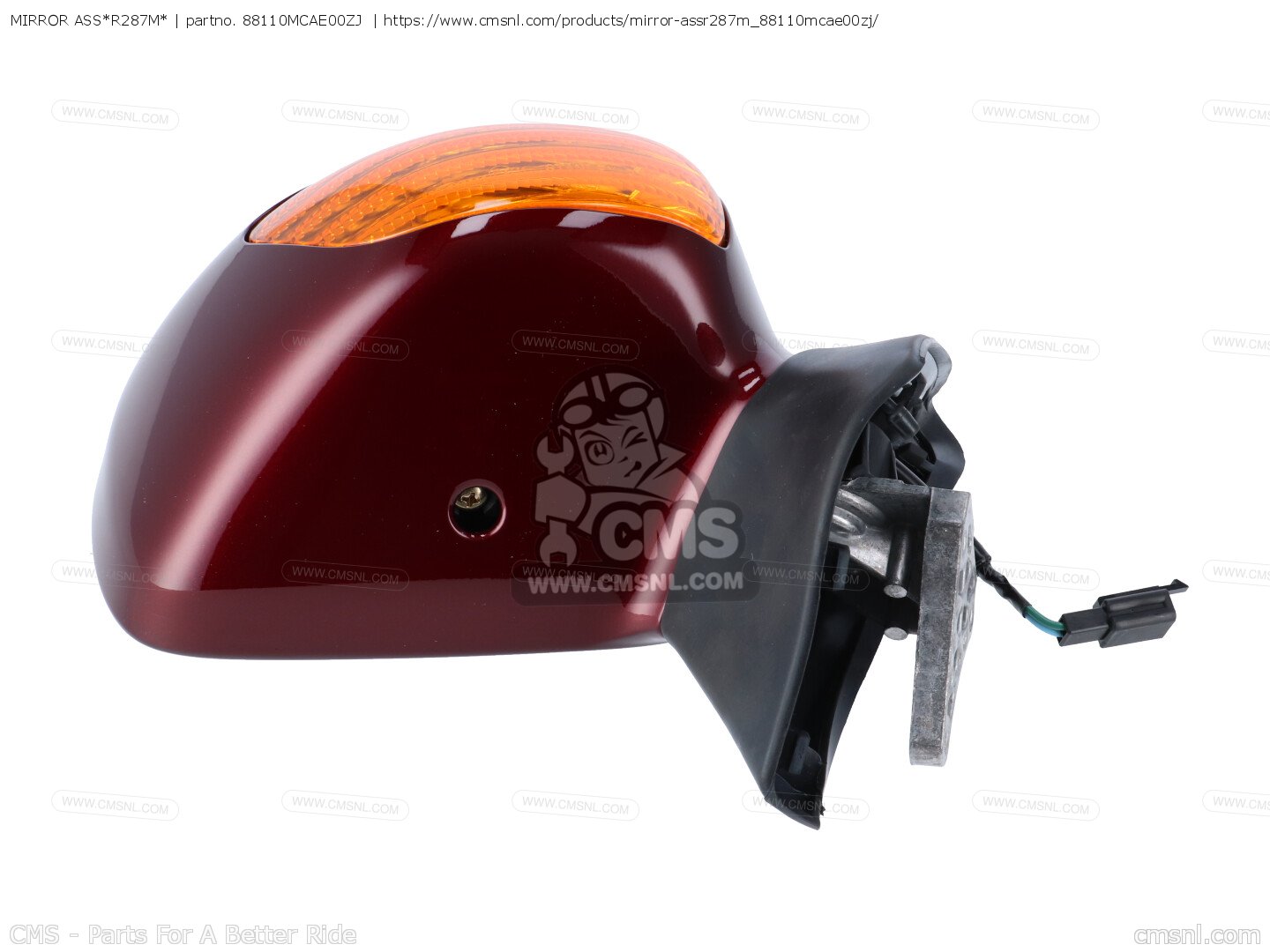 CMS CMS:シーエムエス MIRROR ASS*R287M* GL1800 GOLDWING (4) USA GL1800 GOLDWING (5) USA GL1800A GOLDWING (4) USA GL1800A GOLDWING (5) USA MIRROR ASS*R287M*