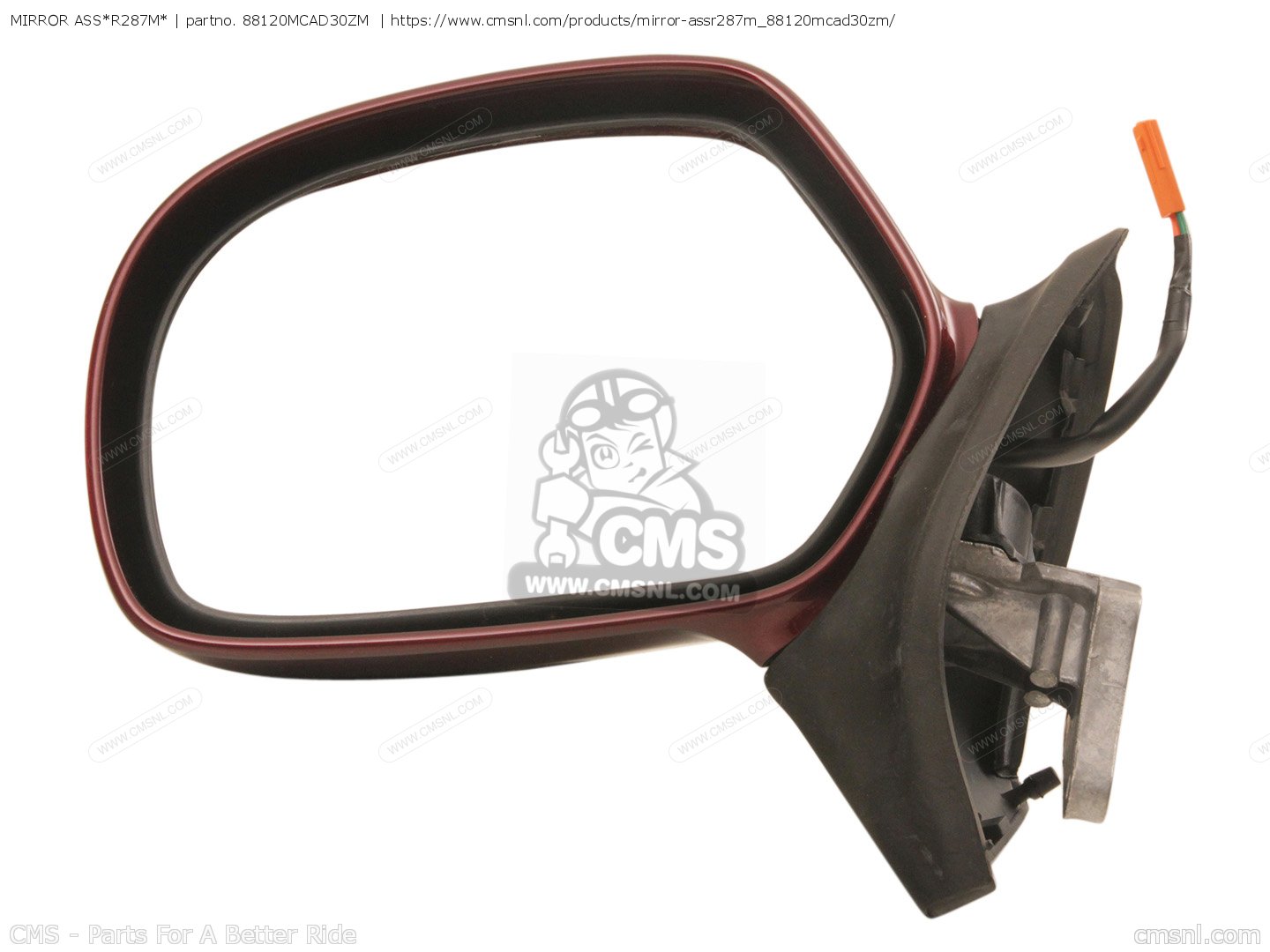 CMS CMS:シーエムエス MIRROR ASS*R287M* GL1800 GOLDWING (4) USA GL1800 GOLDWING (5) USA GL1800A GOLDWING (4) USA GL1800A GOLDWING (5) USA MIRROR ASS*R287M*