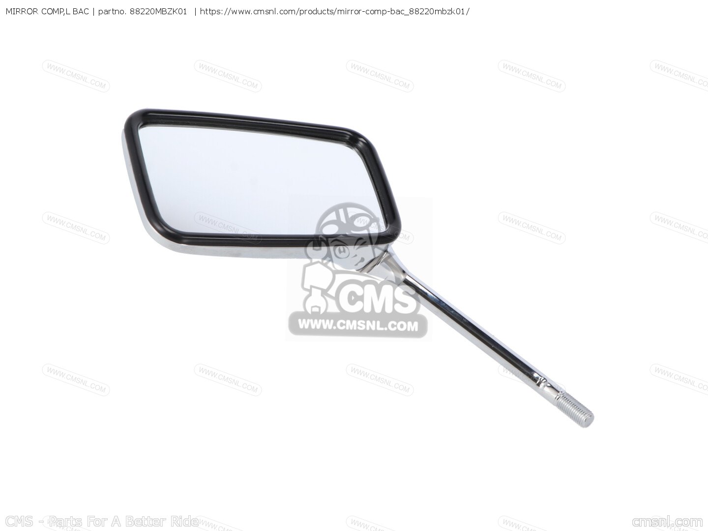 88220MBZK01: Mirror Comp,l Bac Honda - buy the 88220-MBZ-K01 at CMSNL
