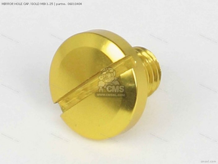 Takegawa MIRROR HOLE CAP /GOLD M8X1.25 06010404