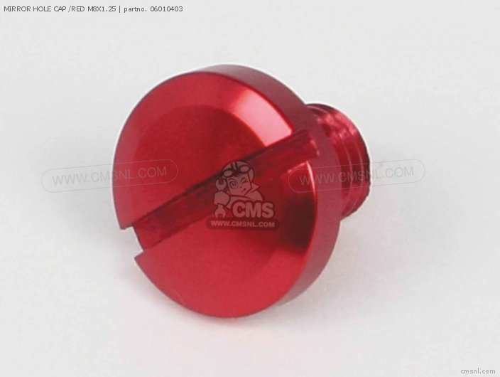 Takegawa MIRROR HOLE CAP /RED M8X1.25 06010403