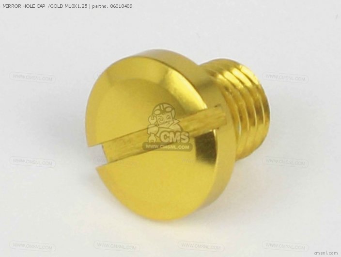 Takegawa MIRROR HOLE CAP  /GOLD M10X1.25 06010409