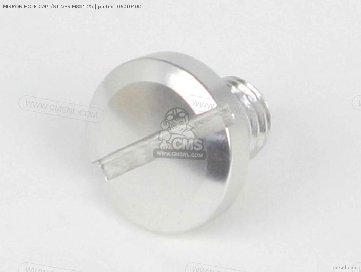 Takegawa MIRROR HOLE CAP  /SILVER M8X1.25 06010400