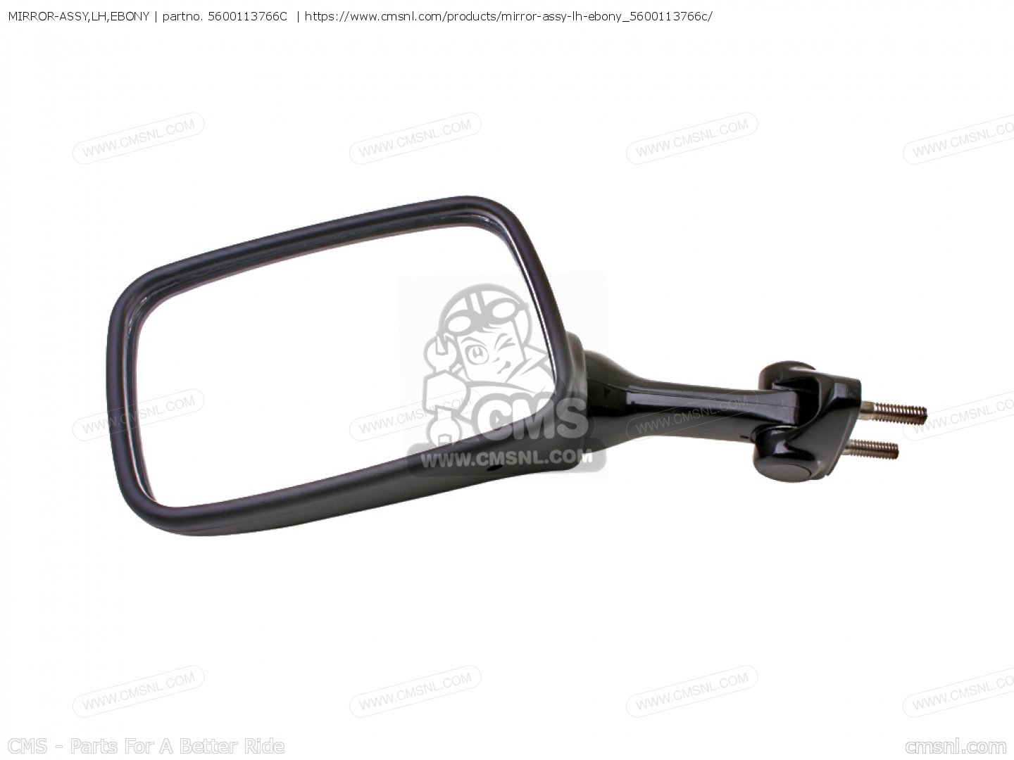 MIRROR-ASSY,LH,EBONY for Kawasaki - order at CMSNL