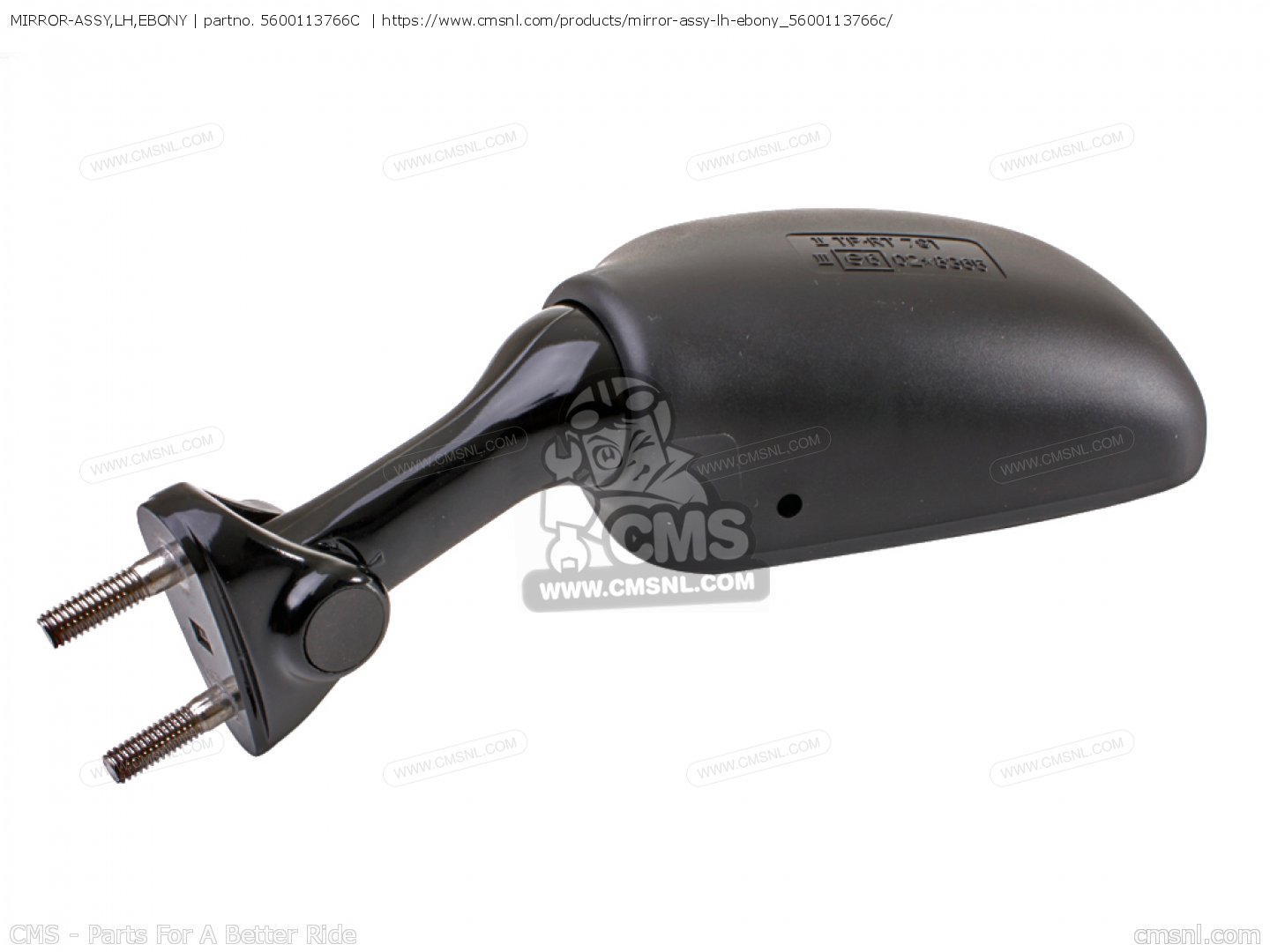 MIRROR-ASSY,LH,EBONY for Kawasaki - order at CMSNL