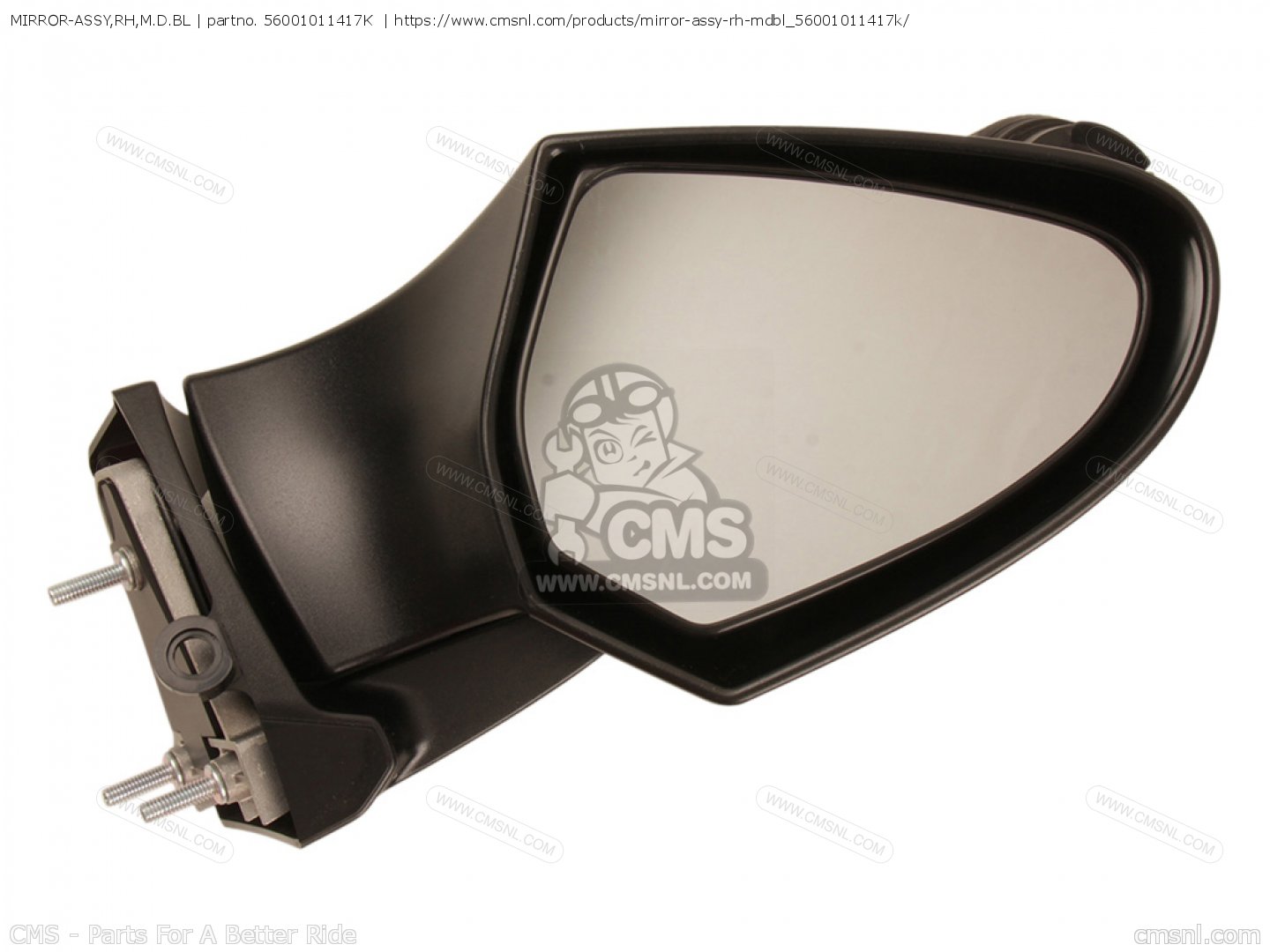 MIRROR-ASSY,RH,M.D.BL for Kawasaki - order at CMSNL