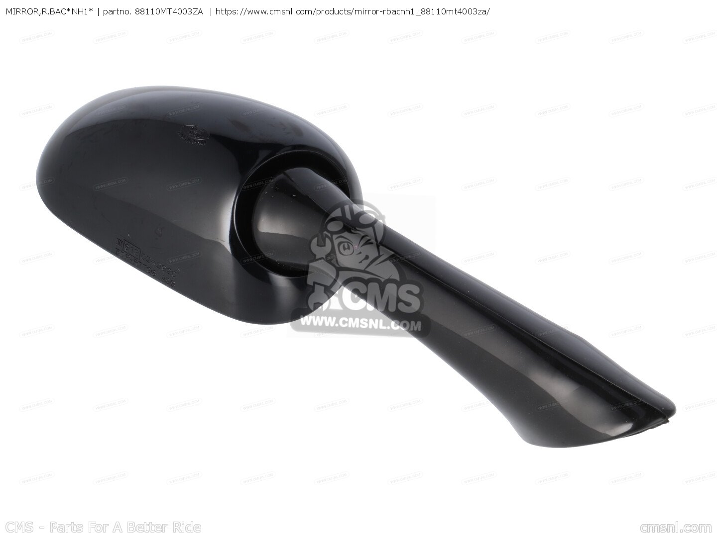 88110MT4003ZA: MIRROR,R.BAC*NH1* Honda - buy the 88110-MT4-003ZA