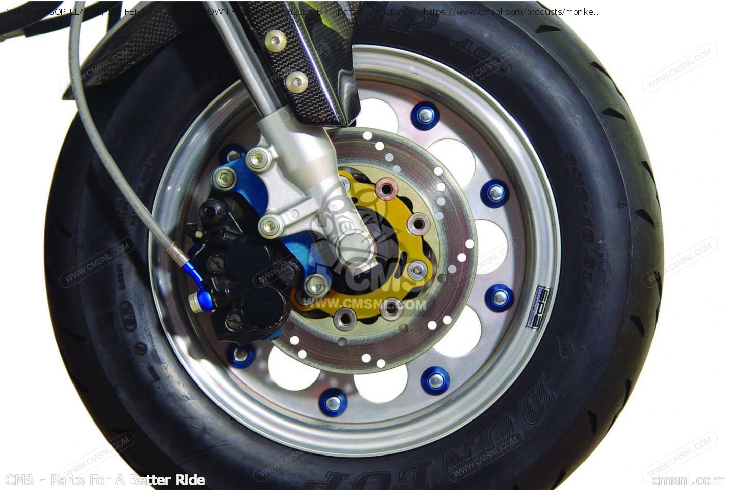 06010332: MONKEY ?GORILLA (WHITE FENDER) UPSIDE DOWN FRONT FORK &DISK ...