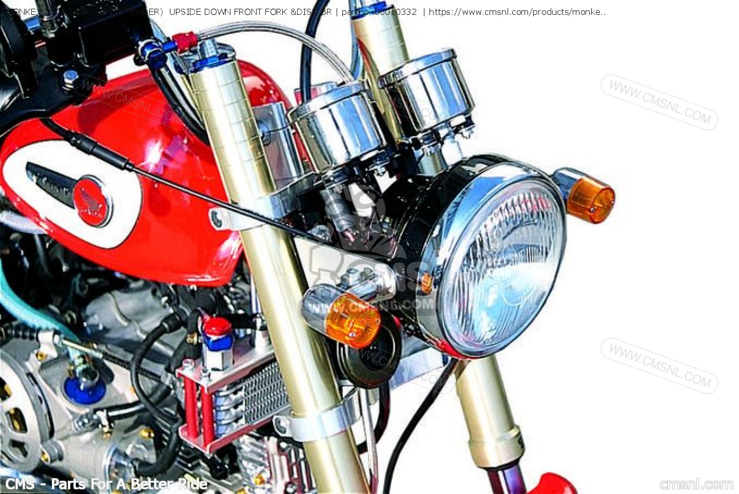06010332: MONKEY ?GORILLA (WHITE FENDER) UPSIDE DOWN FRONT FORK &DISK ...