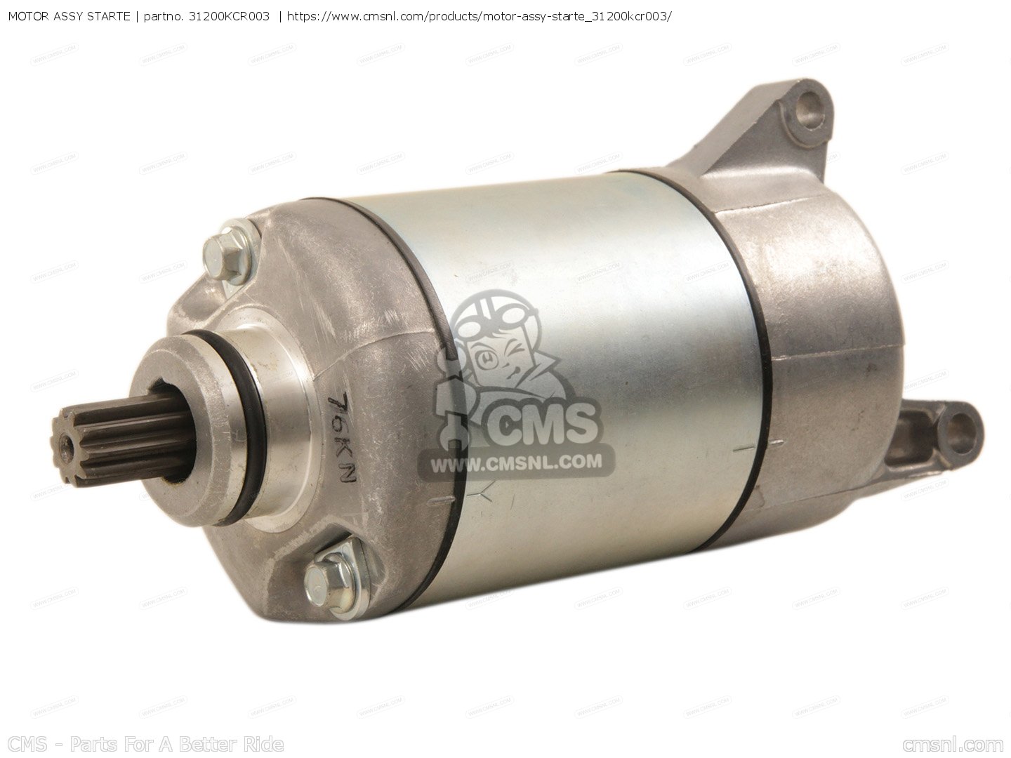 31200KCR003: MOTOR ASSY STARTE Honda - buy the 31200-KCR-003 at CMSNL