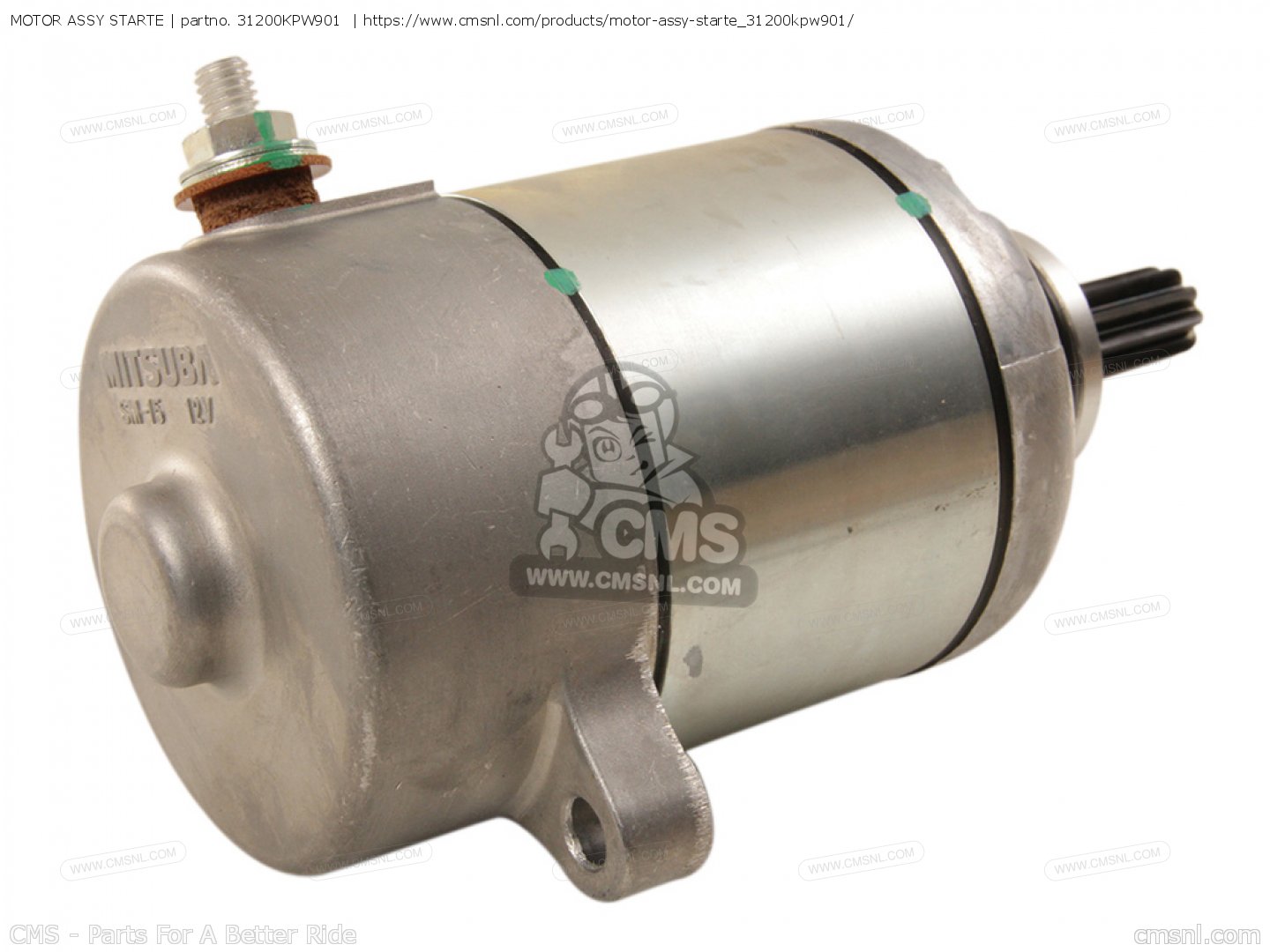 31200KPW901: Motor Assy Starte Honda - buy the 31200-KPW-901 at CMSNL