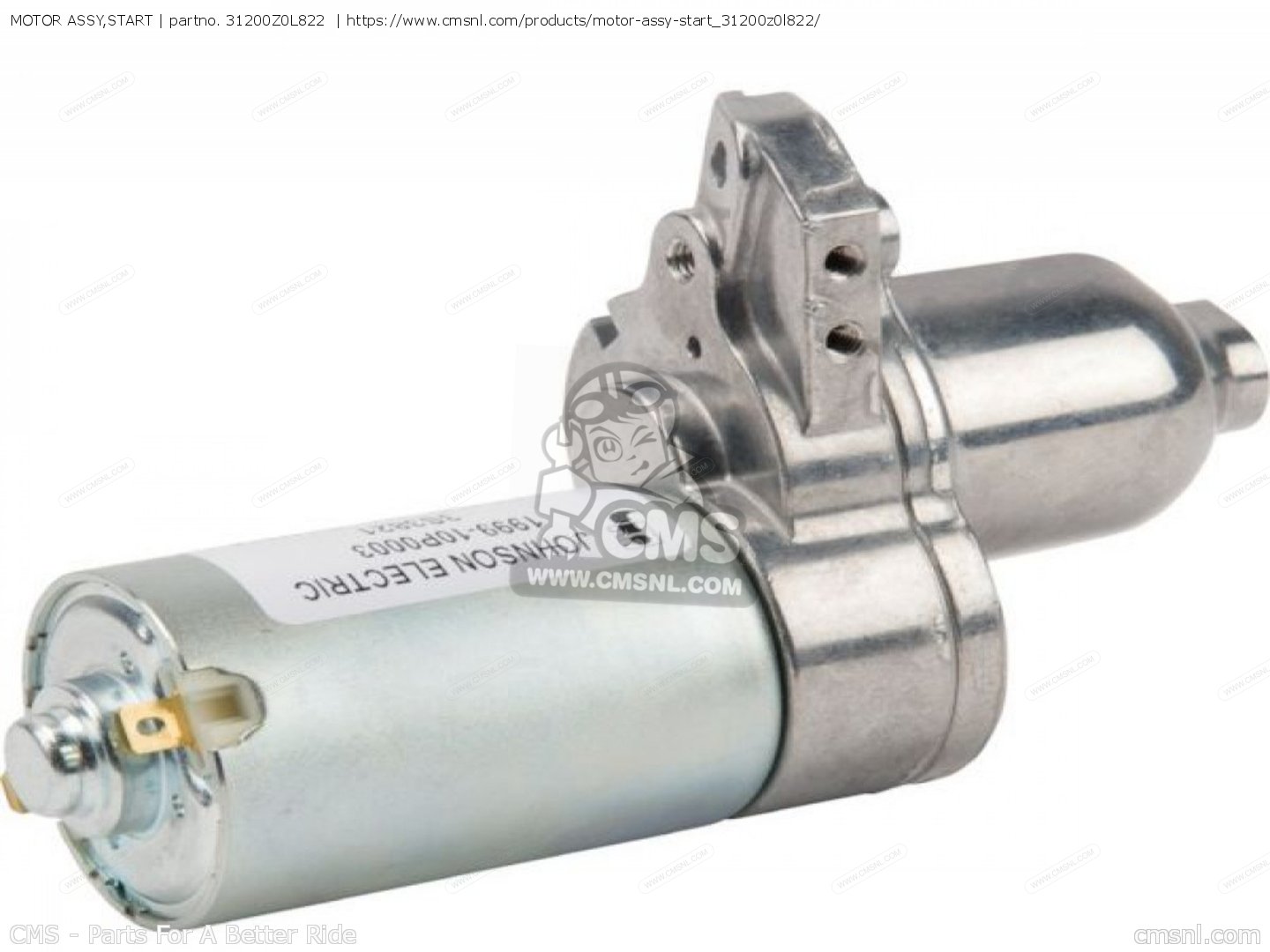 31200Z0L822: MOTOR ASSY,START Honda - buy the 31200-Z0L-822