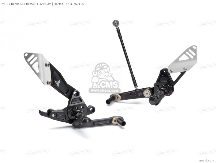 Yamaha MT-07 REAR SET BLACK-TITANIUM B4CFRSET00