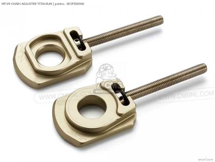 1RCF538900 Mt09 Chain Adjuster Titanium Yamaha buy the 1RCF538900 at CMSNL