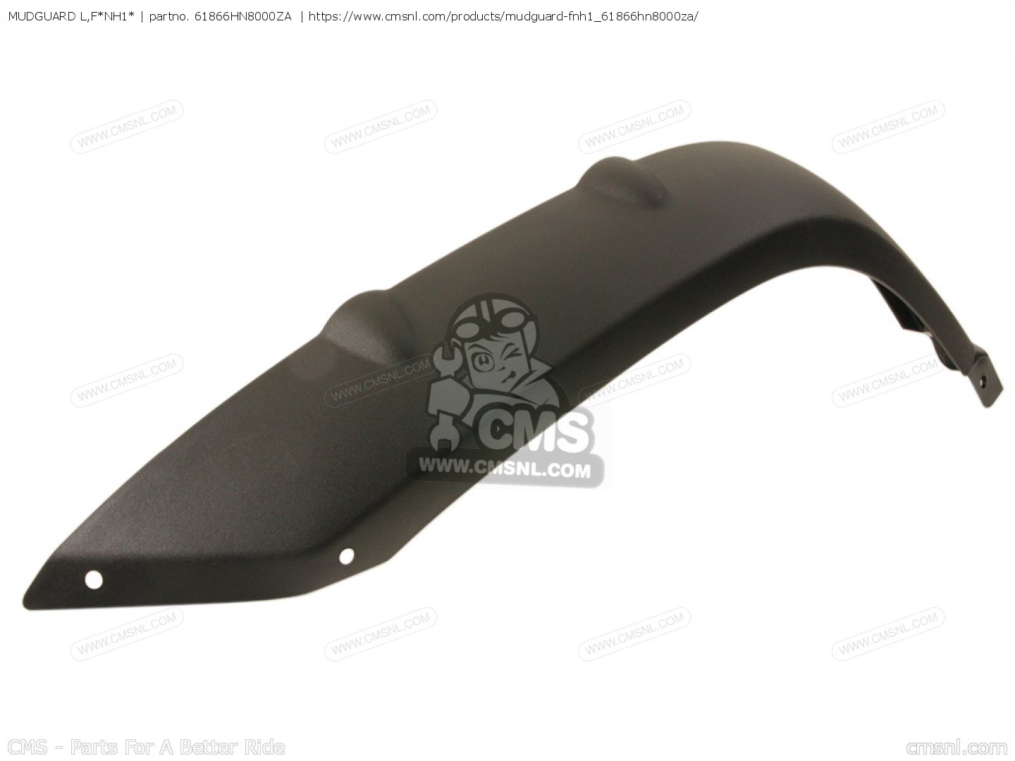 61866HN8000ZA: Mudguard L,f*nh1* Honda - buy the 61866-HN8-000ZA at CMSNL