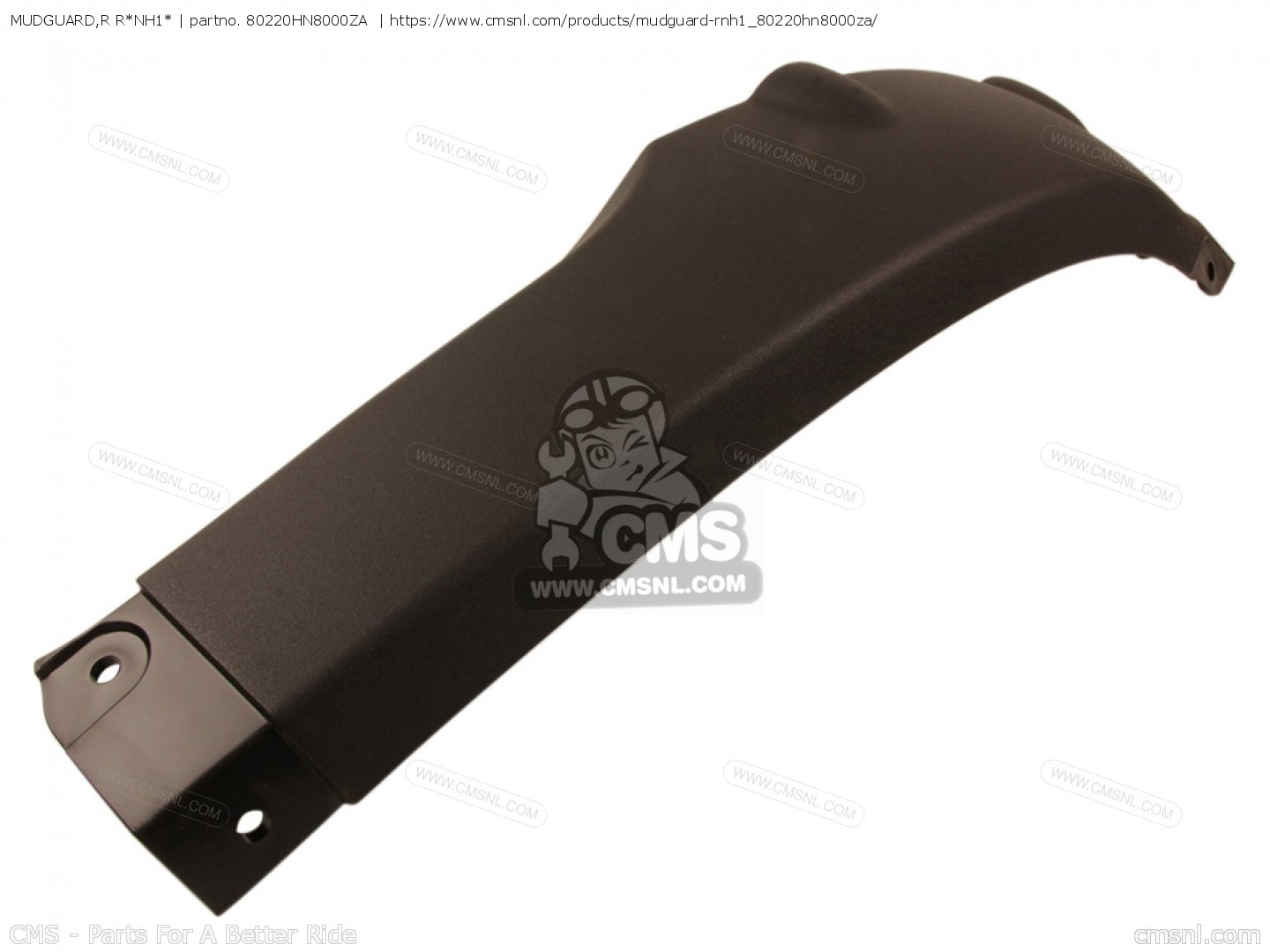 80220HN8000ZA: Mudguard,r R*nh1* Honda - buy the 80220-HN8-000ZA at CMSNL