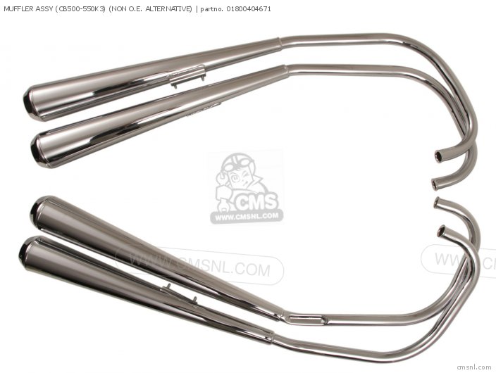 Honda MUFFLER ASSY (CB500-550K3) 01800404671 Honda MUFFLER ASSY (CB500-550K3) 01800404671