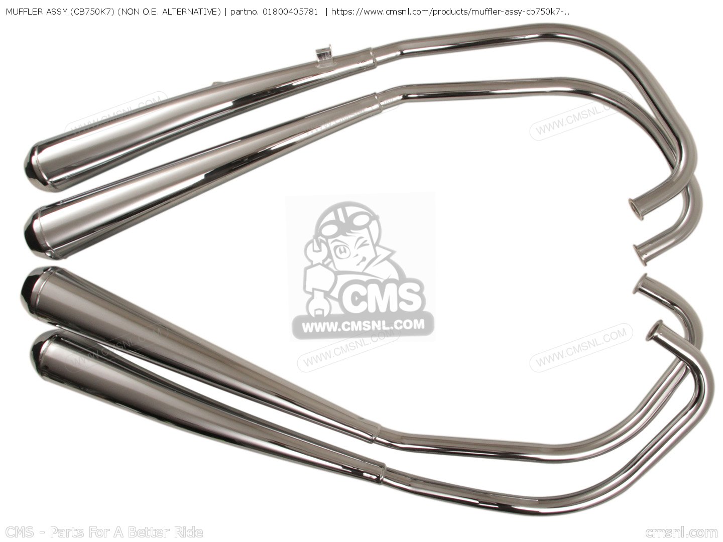 MUFFLER ASSY (CB750K7) (NON O.E. ALTERNATIVE) for CB750K7 FOUR 