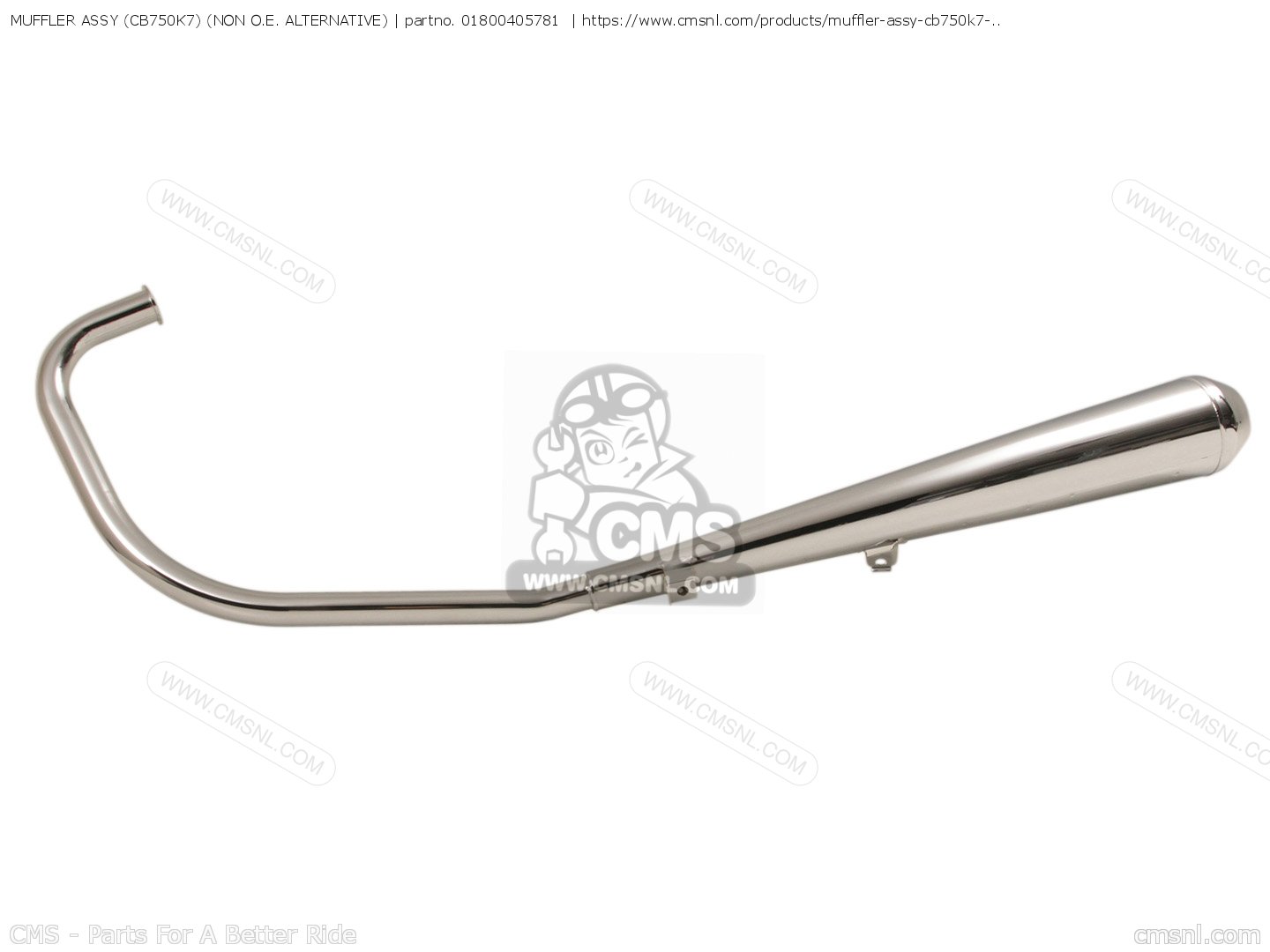 cb750f シートブロッケン 01800405781: MUFFLER ASSY (CB750K7) (NON O.E. ALTERNATIVE