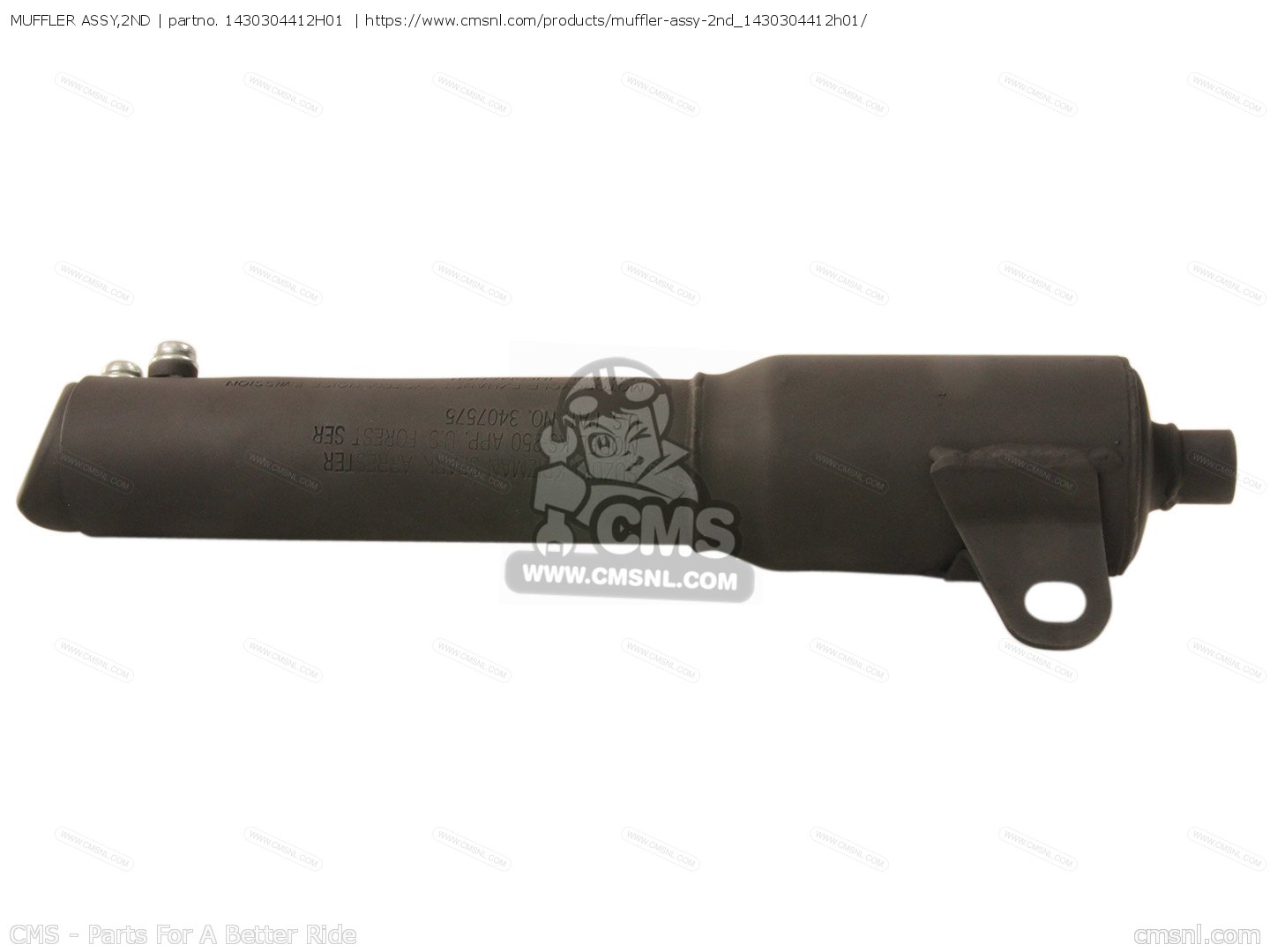 1430304412H01: MUFFLER ASSY,2ND Suzuki - buy the 14303-04412