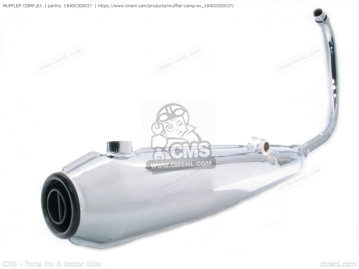 18400300037: Muffler Comp.,ex. Honda - buy the 18400-300-037 at CMSNL