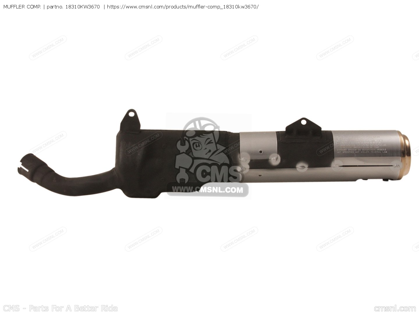 郵送買取 新品5台以上送料無料キャンペーン中！！  MUFFLER COMP. for Honda - order at CMSNL その他