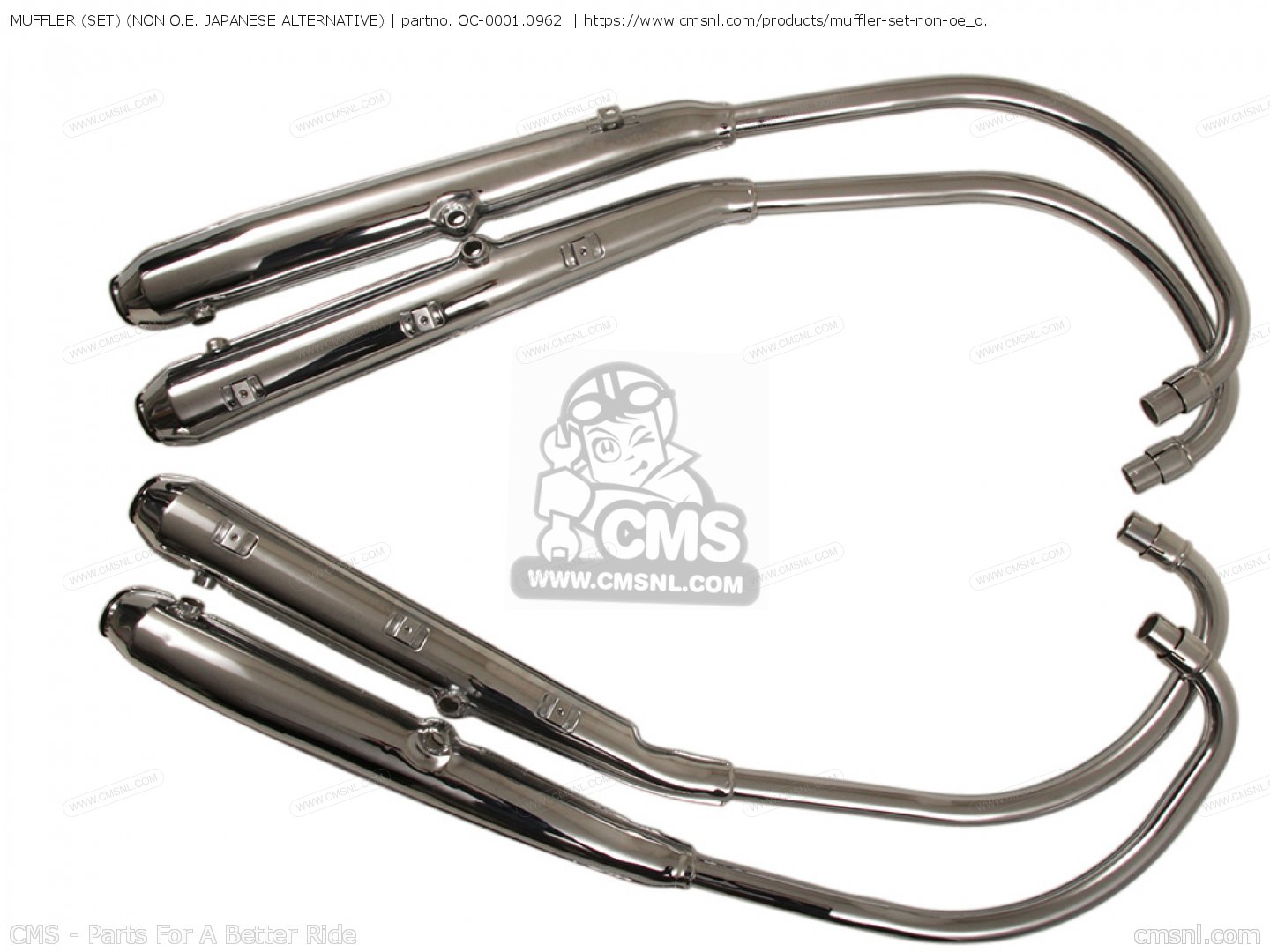 OC0001.0962 Muffler (set) (non O.e. Japanese Alternative) Honda , an