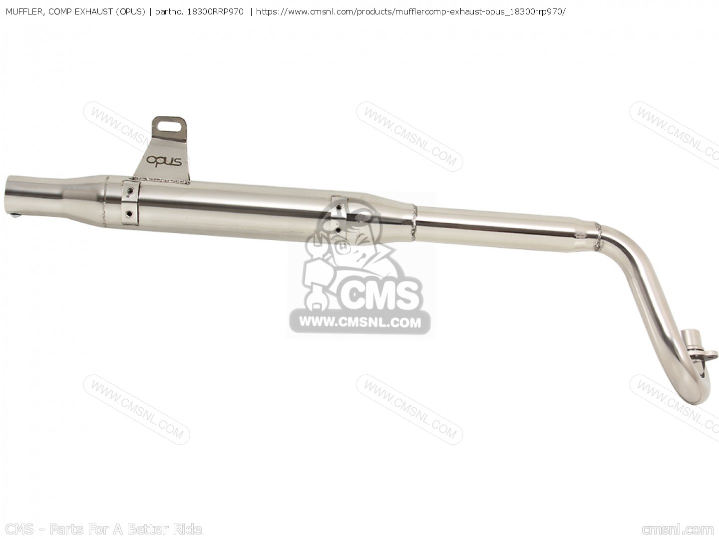 ORIGINALE Honda-Krizman Dax ST 50 70 scarico con flauto EXHAUST MUFFLER PIPE 