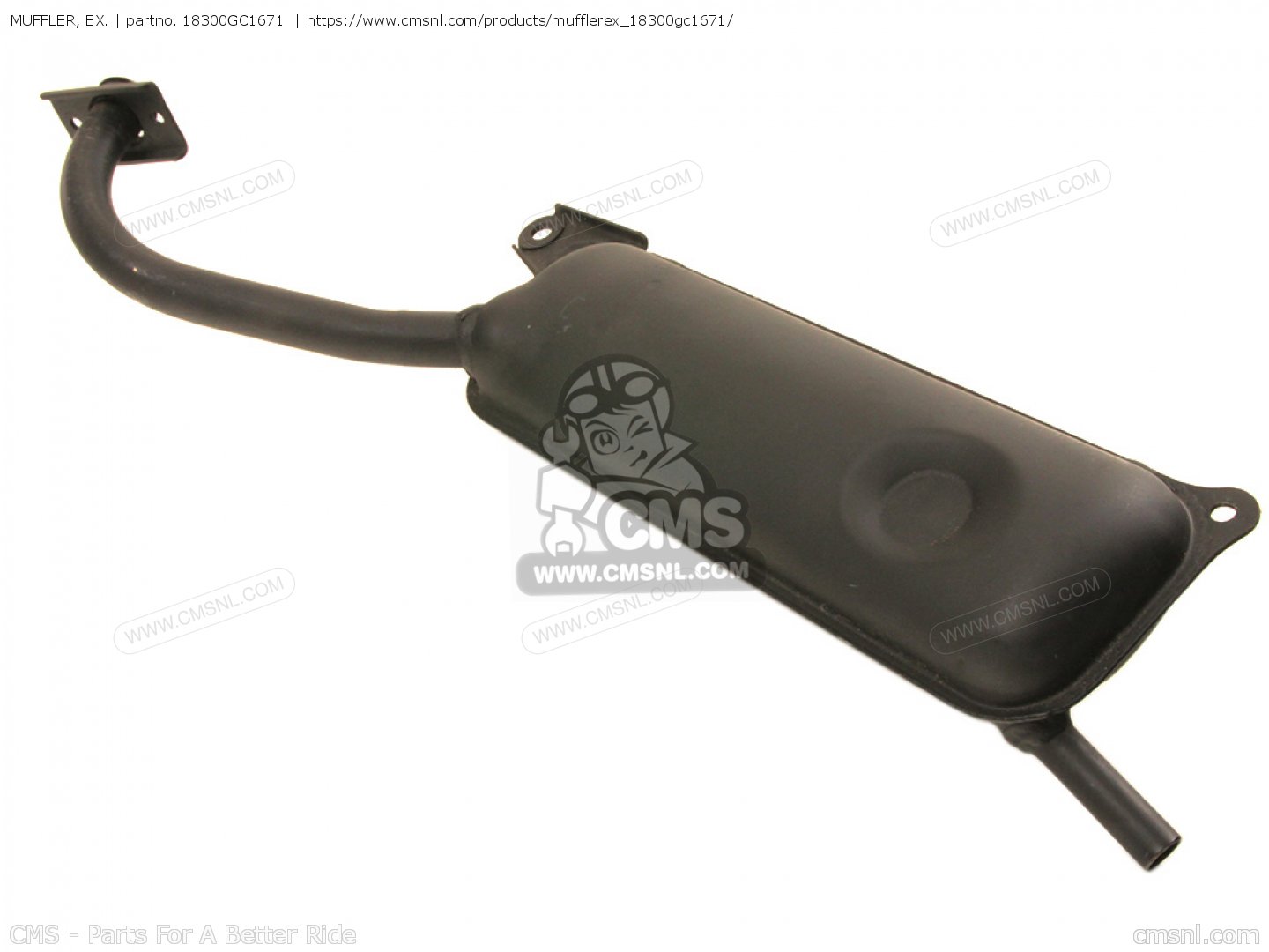 MUFFLER, EX. for NU50 URBAN EXPRESS 1982 (C) USA order at CMSNL