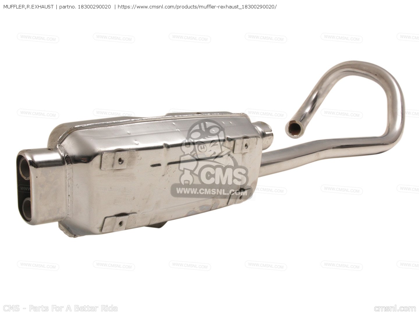 MUFFLER,R.EXHAUST for CL350 SCRAMBLER 1968 K0 USA order at CMSNL