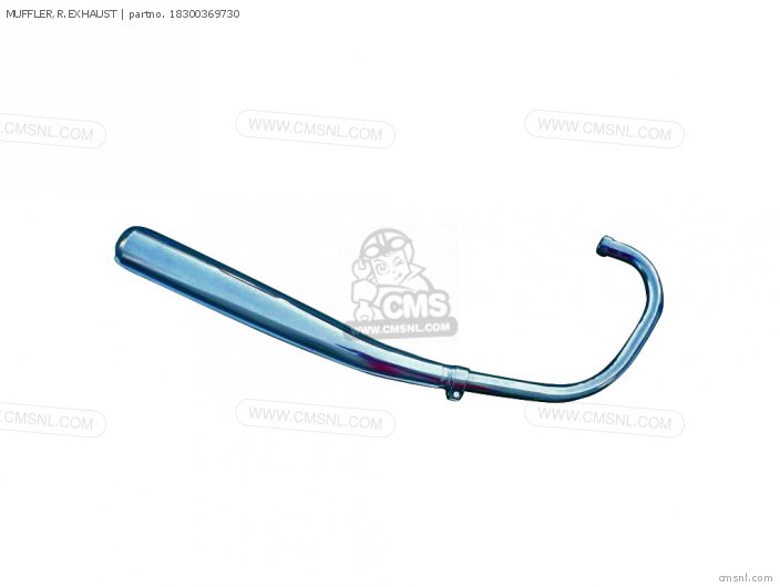 MUFFLER,R.EXHAUST for CB360G 1974 USA order at CMSNL