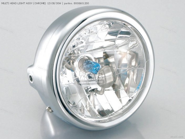 Kitaco MULTI HEAD LIGHT ASSY (CHROME) 12V30/30W 8000601200