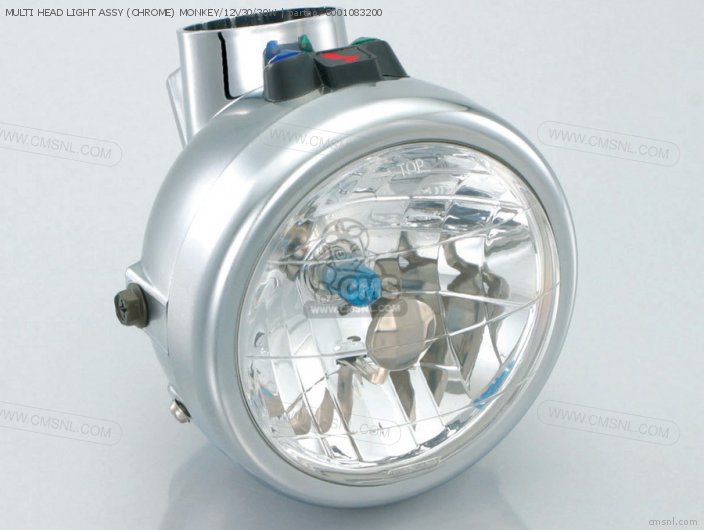 Multi Head Light Assy (chrome) Monkey/12v30/30w photo