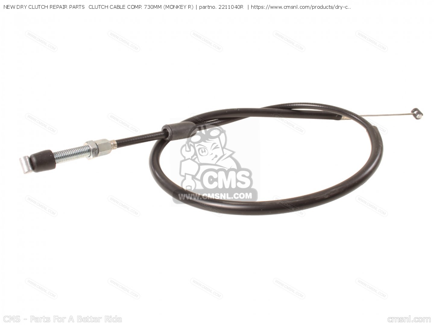2211040R New Dry Clutch Repair Parts Clutch Cable Comp. 730mm (monkey