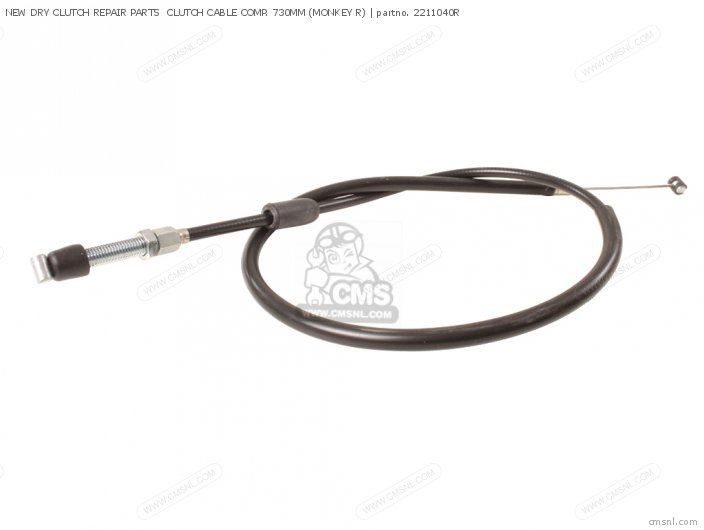 Takegawa NEW DRY CLUTCH REPAIR PARTS  CLUTCH CABLE COMP. 730MM (MONKEY R) 2211040R