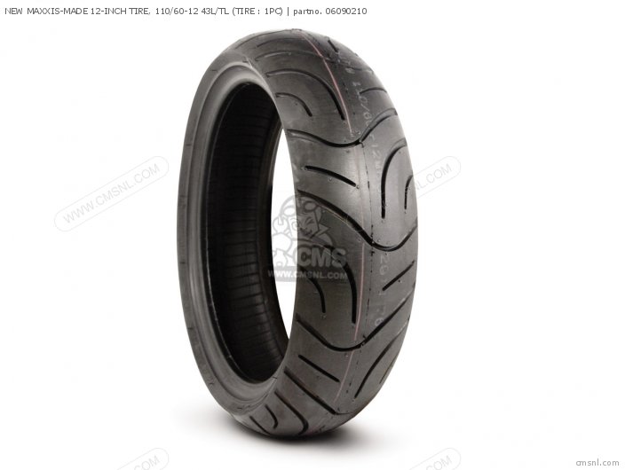 New Maxxis-made 12-inch Tire, 110/60-12 43l/tl (tire : 1pc) photo