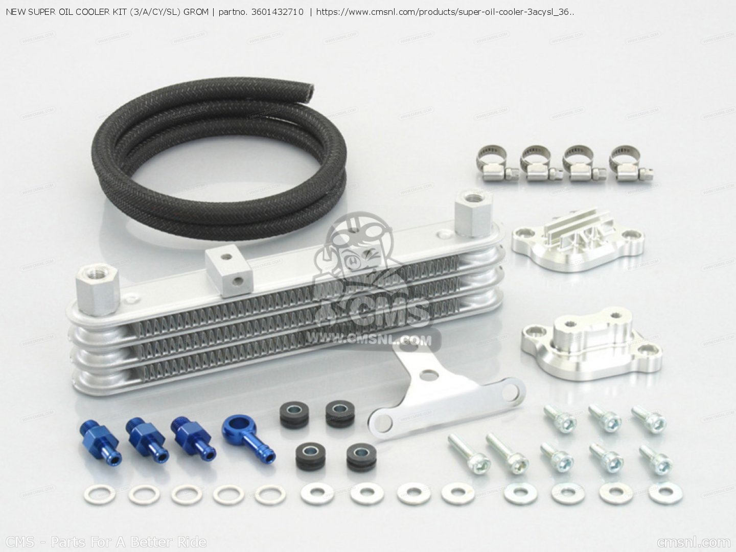 3601432710 New Super Oil Cooler Kit (3/a/cy/sl) Grom Kitaco buy the 3601432710 at CMSNL