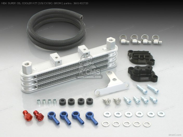 Kitaco NEW SUPER OIL COOLER KIT (3/B/CY/BK) GROM 3601432720