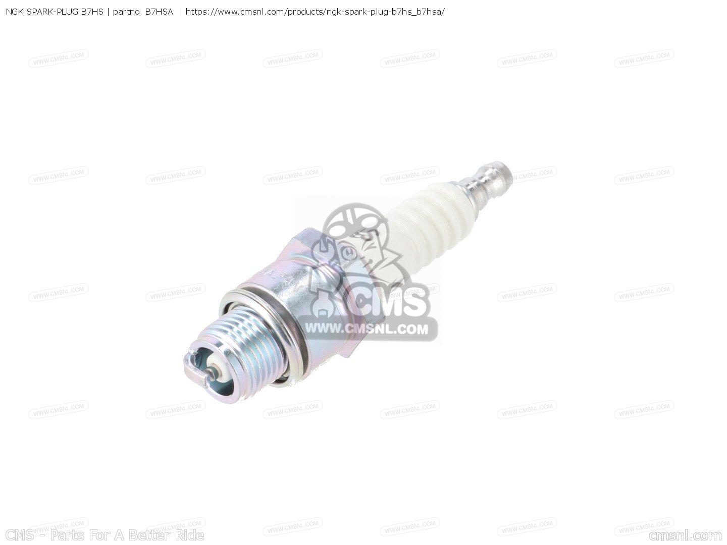 NGK SPARK-PLUG B7HS For KD80-M8 KD80 1987 - Order At CMSNL