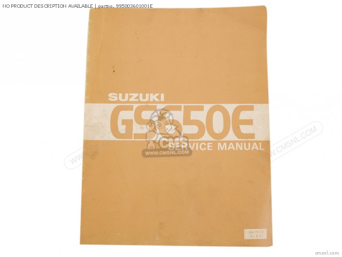 Suzuki GS 650E 995003601001E