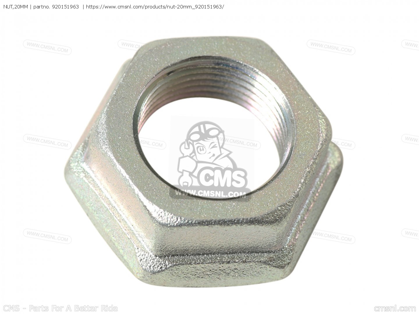 NUT,20MM for ZX1000JFFA NINJA ZX-10R 2015 EUROPE,MIDDLE EAST 
