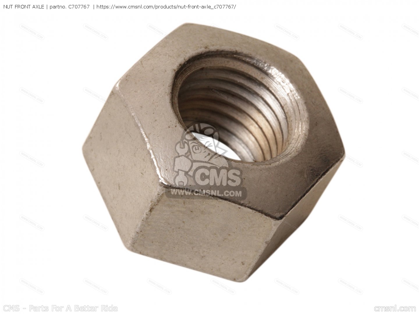 C707767 Nut Front Axle Honda buy the C707767 at CMSNL