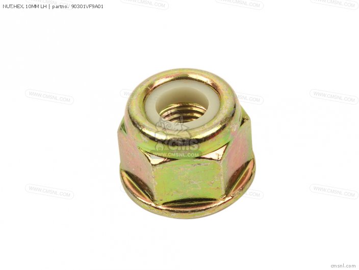 Honda NUT,HEX,10MM LH 90301VF9A01 Honda NUT,HEX,10MM LH 90301VF9A01