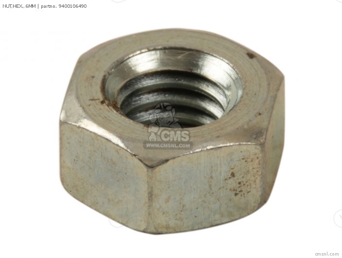 Honda NUT,HEX.,6MM 9400106490 Honda NUT,HEX.,6MM 9400106490